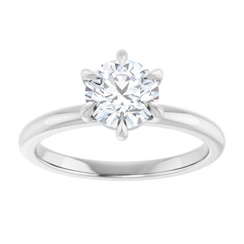 The Anna 1.00ct Round cut Lab Grown Diamond Solitaire Engagement Ring