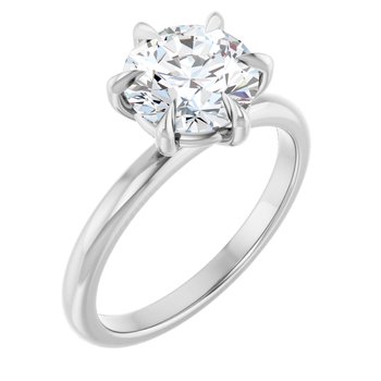 The Anna 2.00ct Round cut Lab Grown Diamond Solitaire Engagement Ring