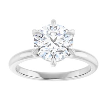 The Anna 2.00ct Round cut Lab Grown Diamond Solitaire Engagement Ring