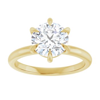 The Anna 2.00ct Round cut Lab Grown Diamond Solitaire Engagement Ring