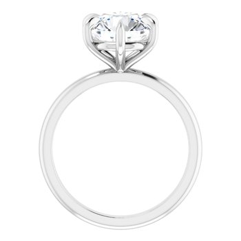 The Anna 4.00ct Round cut Lab Grown Diamond Solitaire Engagement Ring