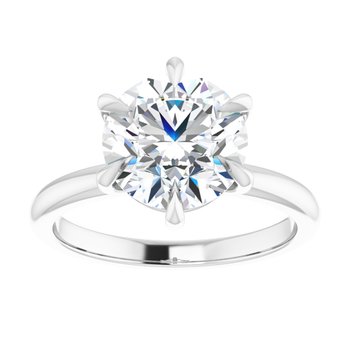 The Anna 3.00ct Round cut Lab Grown Diamond Solitaire Engagement Ring