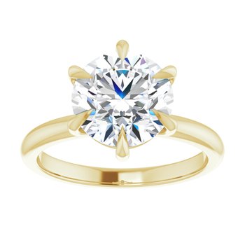 The Anna 3.00ct Round cut Lab Grown Diamond Solitaire Engagement Ring