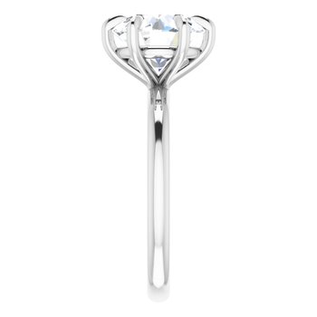 The Anna 3.00ct Round cut Lab Grown Diamond Solitaire Engagement Ring