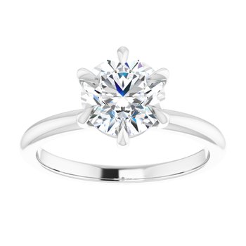 The Anna 1.50ct Round cut Lab Grown Diamond Solitaire Engagement Ring