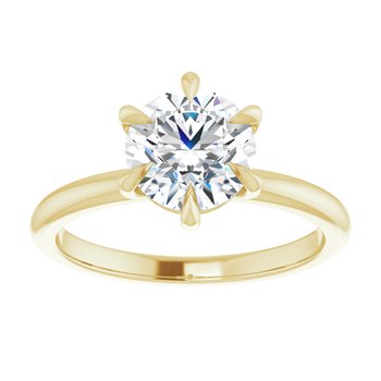 The Anna 1.50ct Round cut Lab Grown Diamond Solitaire Engagement Ring