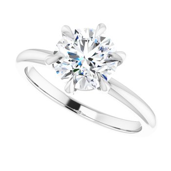 The Anna 1.50ct Round cut Lab Grown Diamond Solitaire Engagement Ring