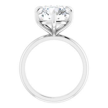 The Anna 5.00ct Round cut Lab Grown Diamond Solitaire Engagement Ring