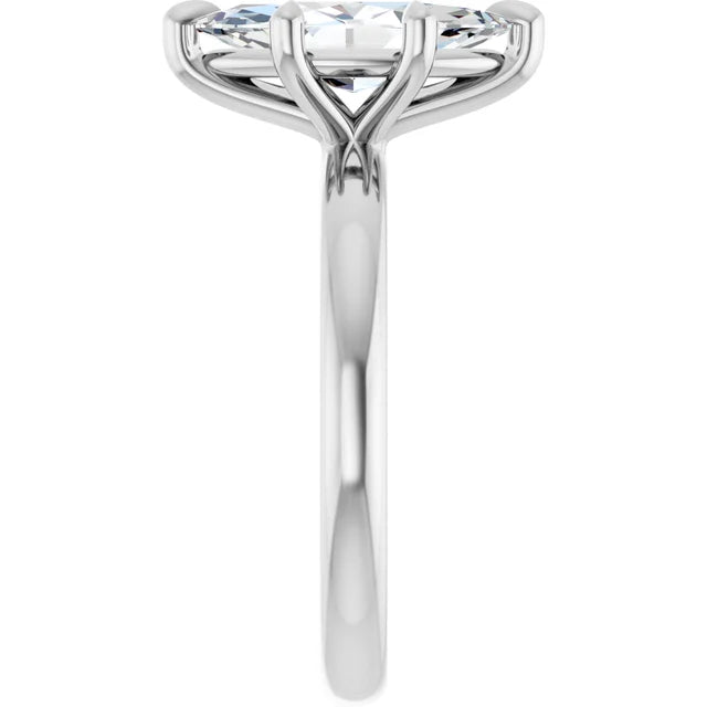 The Emma 3.00ct Marquise cut Lab Grown Diamond 6 Prong Solitaire Engagement Ring