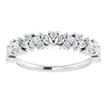 0.75ct Marquise and Round Cluster Lab Grown Diamond Ring