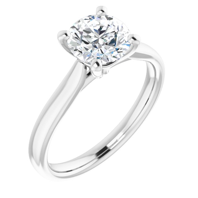 The Mia 1.50ct Round cut Lab Grown Diamond Solitaire Engagement Ring