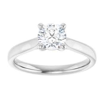 The Mia 0.75ct Round cut Lab Grown Diamond Solitaire Engagement Ring