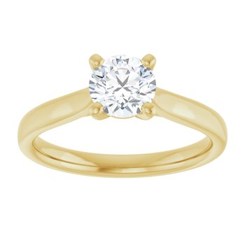 The Mia 0.75ct Round cut Lab Grown Diamond Solitaire Engagement Ring
