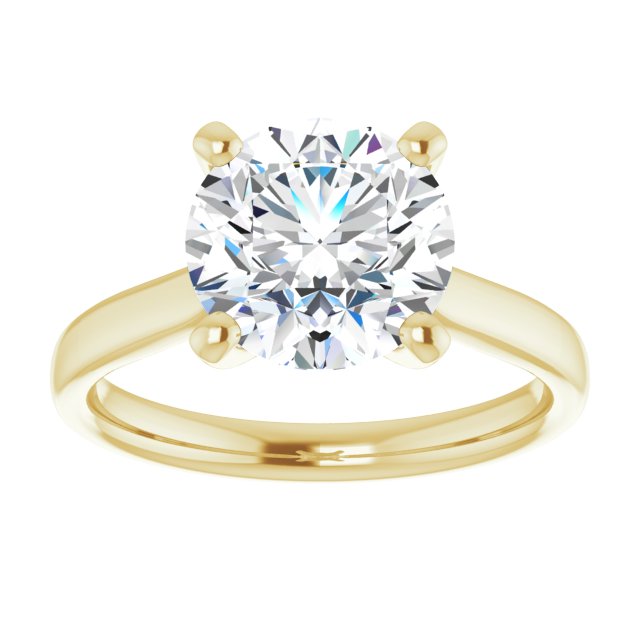 The Mia 3.00ct Round cut Lab Grown Diamond Solitaire Engagement Ring