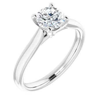 The Mia 1.00ct Round cut Lab Grown Diamond Solitaire Engagement Ring