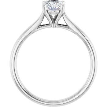 The Mia 0.75ct Oval cut Lab Grown Diamond Solitaire Engagement Ring