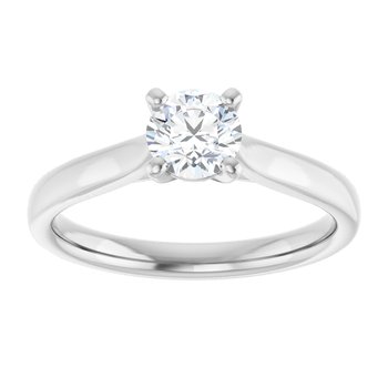 The Mia 0.50ct Round cut Lab Grown Diamond Solitaire Engagement Ring