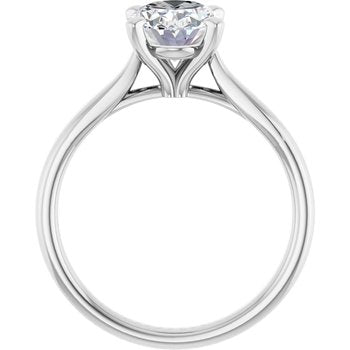 The Mia 1.50ct Oval cut Lab Grown Diamond Solitaire Engagement Ring