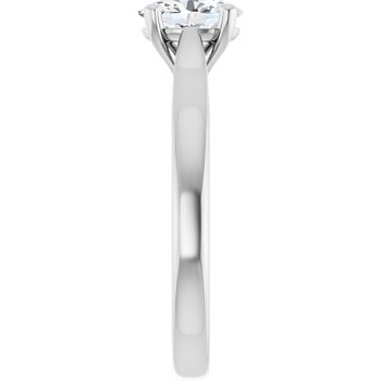 The Mia 0.75ct Oval cut Lab Grown Diamond Solitaire Engagement Ring