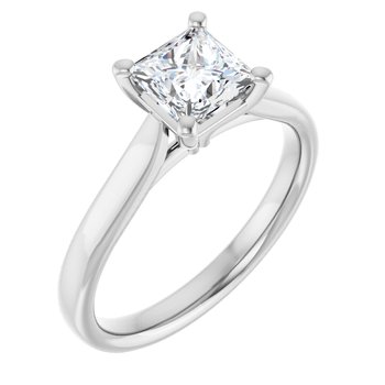 The Mia 1.00ct Princess cut Lab Grown Diamond Solitaire Engagement Ring