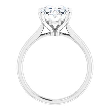 The Mia 3.00ct Oval cut Lab Grown Diamond Solitaire Engagement Ring