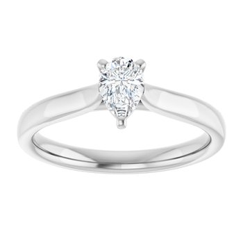The Mia 0.50ct Pear cut Lab Grown Diamond Solitaire Engagement Ring