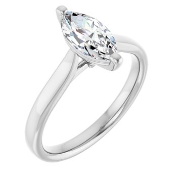 The Mia 1.00ct Marquise cut Lab Grown Diamond Solitaire Engagement Ring