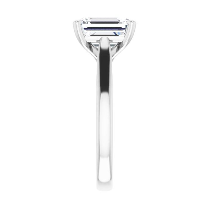 The Mia 2.00ct Emerald cut Lab Grown Diamond Solitaire Engagement Ring