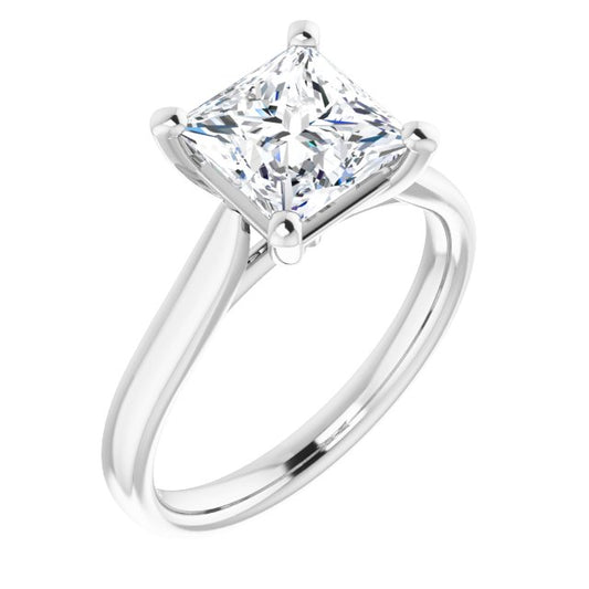 The Mia 2.00ct Princess cut Lab Grown Diamond Solitaire Engagement Ring