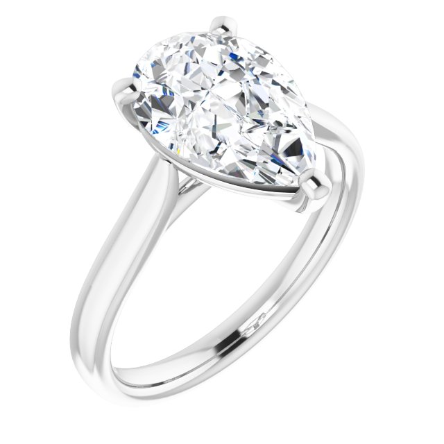 The Mia 2.00ct Pear cut Lab Grown Diamond Solitaire Engagement Ring