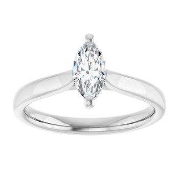 The Mia 0.50ct Marquise cut Lab Grown Diamond Solitaire Engagement Ring