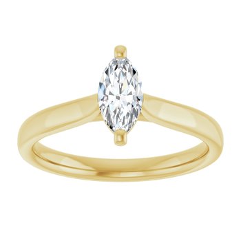 The Mia 0.50ct Marquise cut Lab Grown Diamond Solitaire Engagement Ring