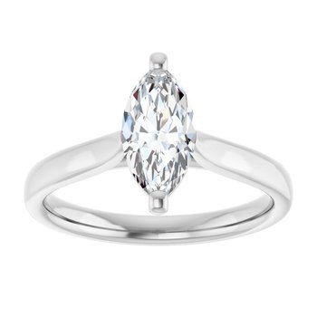 The Mia 1.00ct Marquise cut Lab Grown Diamond Solitaire Engagement Ring