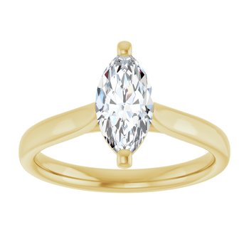 The Mia 1.00ct Marquise cut Lab Grown Diamond Solitaire Engagement Ring