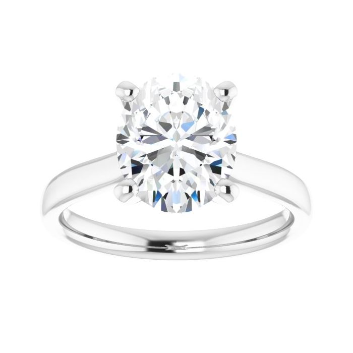 The Mia 2.00ct Oval cut Lab Grown Diamond Solitaire Engagement Ring