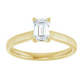 The Mia 0.75ct Emerald cut Lab Grown Diamond Solitaire Engagement Ring