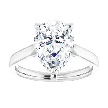 The Mia 2.00ct Pear cut Lab Grown Diamond Solitaire Engagement Ring