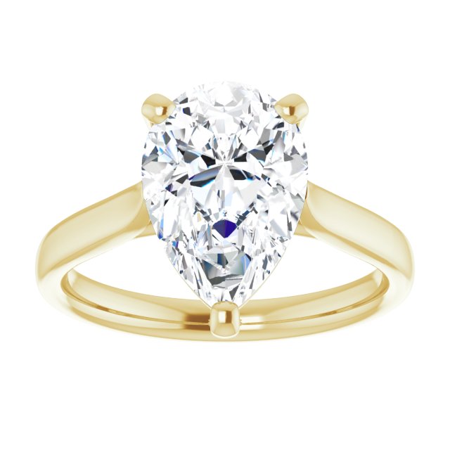 The Mia 2.00ct Pear cut Lab Grown Diamond Solitaire Engagement Ring