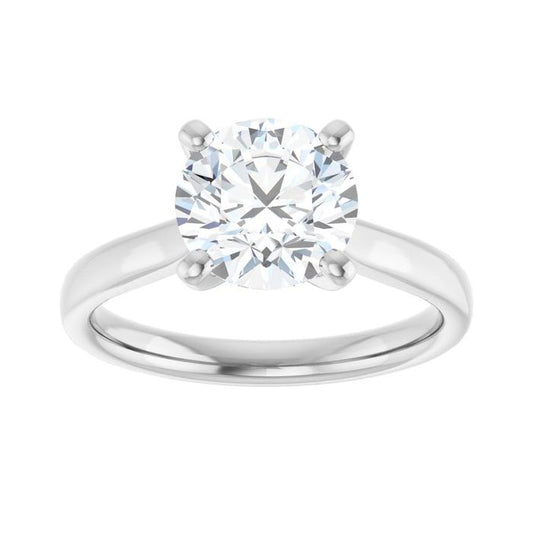 The Mia 2.00ct Round cut Lab Grown Diamond Solitaire Engagement Ring