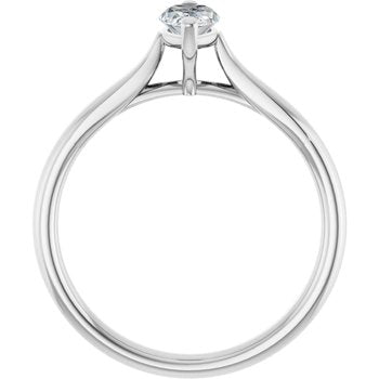 The Mia 0.50ct Marquise cut Lab Grown Diamond Solitaire Engagement Ring