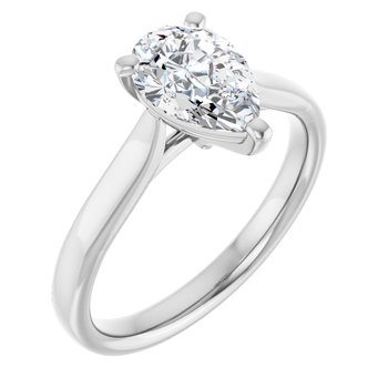 The Mia 1.50ct Pear cut Lab Grown Diamond Solitaire Engagement Ring