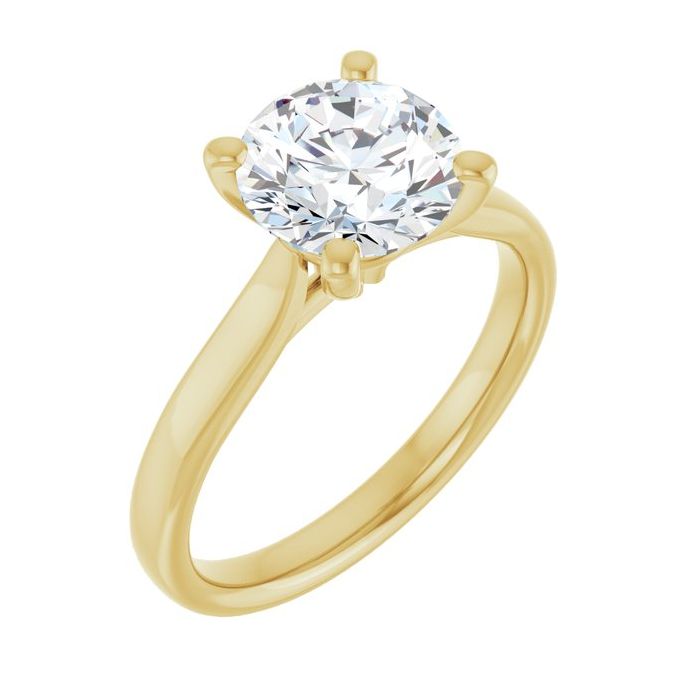 The Mia 2.00ct Round cut Lab Grown Diamond Solitaire Engagement Ring