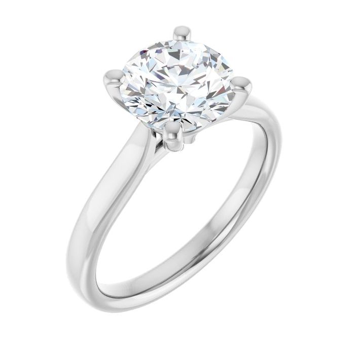 The Mia 2.00ct Round cut Lab Grown Diamond Solitaire Engagement Ring