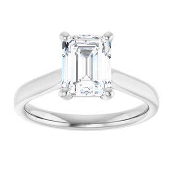 The Mia 1.50ct Emerald cut Lab Grown Diamond Solitaire Engagement Ring