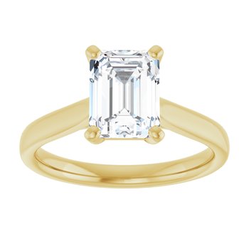 The Mia 1.50ct Emerald cut Lab Grown Diamond Solitaire Engagement Ring