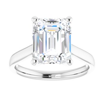 The Mia 3.00ct Emerald cut Lab Grown Diamond Solitaire Engagement Ring