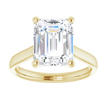 The Mia 3.00ct Emerald cut Lab Grown Diamond Solitaire Engagement Ring