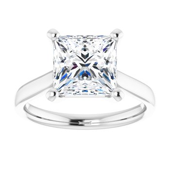 The Mia 3.00ct Princess cut Lab Grown Diamond Solitaire Engagement Ring