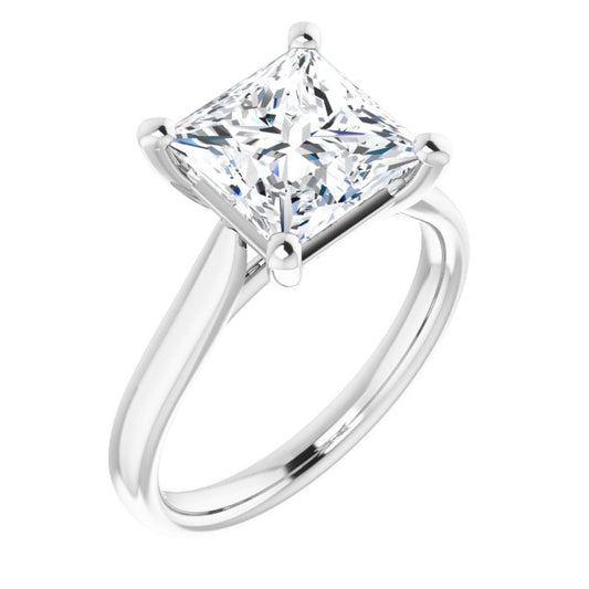 The Mia 3.00ct Princess cut Lab Grown Diamond Solitaire Engagement Ring