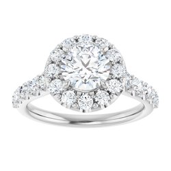 The Matilda 1.80ctw Round cut Lab Grown Diamond Halo Engagement Ring